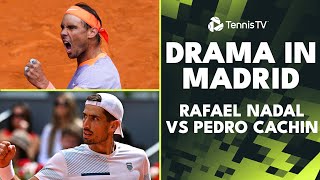 Dramatic Set Between Rafa Nadal amp Pedro Cachin  Madrid 2024 Highlights [upl. by Lejeune639]