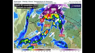 Neige en Plaine le 30 Novembre 2023 et le 1 Décembre  Quelles Régions concernées  Bilan Météo [upl. by Nitsoj]