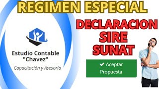 COMO PRESENTAR EL SIRE DEL REGIMEN ESPECIAL [upl. by Bohaty]