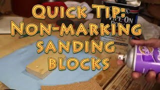 KatzMoses Quick Tips Non Marking Sanding Blocks [upl. by Nirtak]