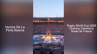 Rugby World Cup 2023  France v New Zealand  Opening Ceremony  La Peña Baiona [upl. by Elgar867]