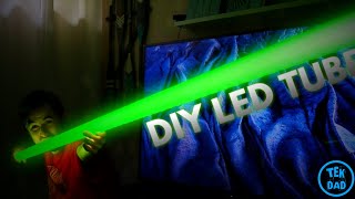 Do It Yourself DIY LED Smart RGB Tube Light  and possible DIY lightsaber idea [upl. by Nahguav349]