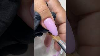 Almond pink nail shape nails nailart naildesigns acrylicnails nailtutorial nailtech [upl. by Tamra]