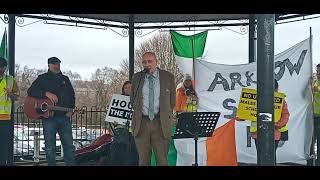 Michael Leaheys Speech in Arklow Vote the Quisling government out [upl. by Zelten]