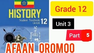 HISTORY grade 12 unit 3 part 5 Afaan oromootiin 4November 2024 [upl. by Iur]