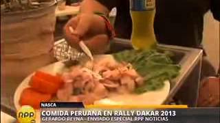 Ceviche es el plato favorito en campamento del Rally Dakar en Nazca [upl. by Siuqcram955]