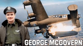 B24 Liberator Pilot George McGovern  World War 2 History  Veterans Share Their Stories [upl. by Adnavoj]