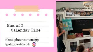 Our calendar timemorning routine for homeschool with my preschool amp kindergarten aged kiddos [upl. by Lisle]