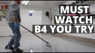 How To Epoxy Coat Your Garage Floor  Must Watch For Diyrs [upl. by Aminta]