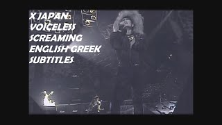 X Japan  Voiceless Screaming Music Video  English Greek Subtitles [upl. by Eca]