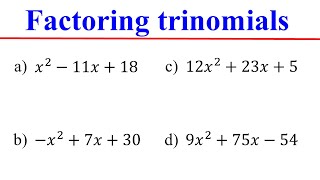 Factoring Quadratic Trinomials Easy and Fast [upl. by Asel]