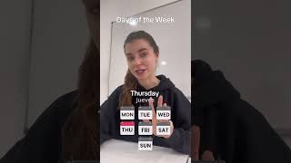 Days of the week Aprender Ingles para principiantes Frases en ingles shorts ingles [upl. by Nivle]