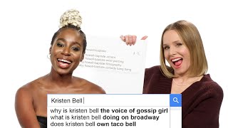 Kristen Bell amp Kirby HowellBaptiste Answer the Webs Most Searched Questions  WIRED [upl. by Yuu]