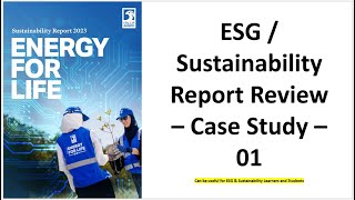 ESG  Sustainability Report Review  Case Study 01 ADNOC esgsacademy6537 [upl. by Pelagias]