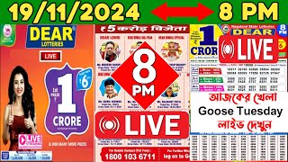 NAGALAND STATE GOOSE TUESDAY 8PM EVENING LOTTERY LIVE RESULT DATE ON 19112024 [upl. by Bowe]