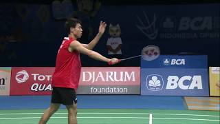 BCA Indonesia Open 2017  Badminton F M2MS  Kazumasa Sakai vs Kidambi Srikanth [upl. by Ahilam775]