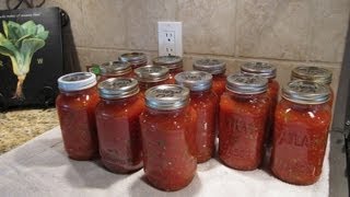 Spaghetti Sauce Canning the Easy Way [upl. by Grati]