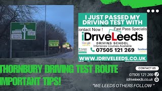 bradford Thornbury Driving Test Route Tips [upl. by Ahtreb]