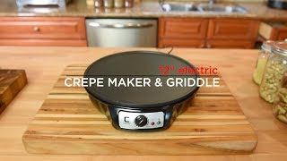 Chefman Product Feature  Crepe Maker [upl. by Anelyak]