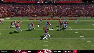 Atlanta Falcons VS Kansas City Chiefs  Madden 25 Gameplay  Patrick Mahomes Gameplay [upl. by Wesa]