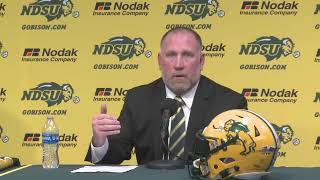 News conference with new Bison head football coach Tim Polasek [upl. by Recnal]