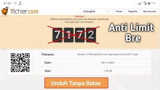 Cara Mengatasi Limit Waktu 1Fichier [upl. by Diskin770]