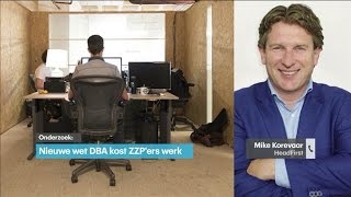 Nieuwe wet DBA kost zzpers werk  RTL Z NIEUWS [upl. by Siaht]