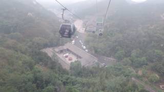 CHINA BADALING GREAT WALL CABLE CAB DOWN FULL RIDE [upl. by Alilad393]