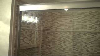 Designer Custom Bathroom with Peel  Stick Natural StoneTil [upl. by Gierc]