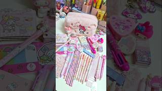 Filling my pencil case with mymelody stationery ✨️ 💕 cute asmr stationery shorts youtubeshorts [upl. by Orsay]