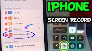 How To Screen Recording In iPhone  iPhone Se Screen Recording Kaise Kare [upl. by Ayeki]