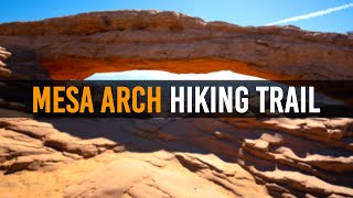 Mesa Arch Hiking Trail at Canyonlands National Park in Moab Utah 5K Resolution [upl. by Yesnyl223]