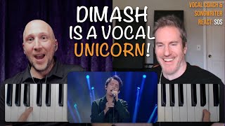 DIMASH IS A VOCAL UNICORN Vocal Coach amp Songwriter React to SOS  Song Reaction and Analysis [upl. by Nolly]