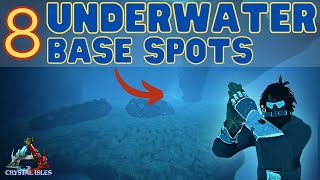 8 Best Underwater Base Spots amp Ratholes on Crystal Isles  Ark Survival Evolved [upl. by Symons651]