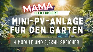 ⚡️ PVAnlage für den Garten mit Akkus ☀️ ANKER SOLIX Solarbank DualSystem Aufbau im Garten [upl. by Wendeline610]