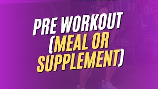 PRE WORKOUT FOOD AND SUPPLEMENT [upl. by Sucul]