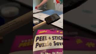 How to Glue a Puzzle Without Glue  PEEL amp STICK PUZZLE SAVER GLUE SHEETS [upl. by Arrehs]