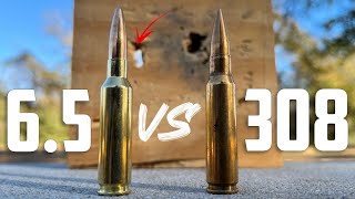 65 Creedmoor vs 308 Barrier Test No More Debating [upl. by Novanod794]