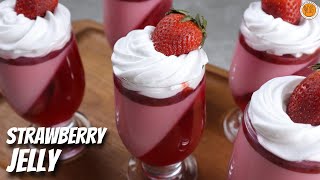 Strawberry Jelly ala Strawberry Panna Cotta  Mortar and Pastry [upl. by Gene210]