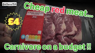 Cheap red meat options UK  Sizzler Steaks from Sainsburys  are they any good [upl. by Forland]