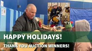 Happy Holidays and Thank you to the Auction Winners  Normans Rare Guitars [upl. by Tybie]