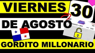 Resultados Gordito del Zodiaco Millonario Viernes 30 Agosto 2024 Loteria Nacional Panama Que Jugo [upl. by Anaig]