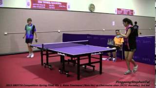 2013 SNDTTA Competition Spring Final Div 1 Kane Nam Ho vs Chermaine PCYC Hornsby 3rd Set [upl. by Acinoda]