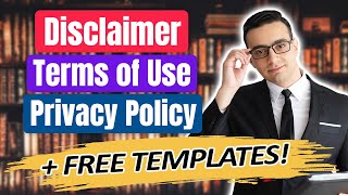 How to Create a Disclaimer amp Other Legal Terms for Your Affiliate Site  FREE BONUS Templates [upl. by Eelrefinnej717]