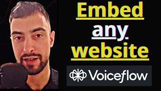 Embed Any Website Into Voiceflow Chatbot  iframe tutorial [upl. by Everick]