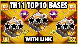 🏆 TOP 10 WORLD BEST TH11 WarFarm Base With Link  Th11 Cwl Base With Link  Th11 Best Base  2024 [upl. by Danni]