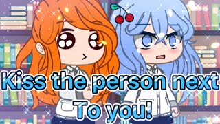 Kiss The Person Next To You Meme Aphmau Version Gacha Club  Travlyn [upl. by Pricilla]