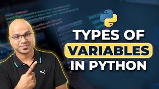 52 Python Tutorial for Beginners  Types of Variables [upl. by Jamel]