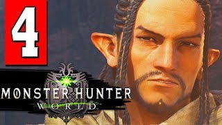 Monster Hunter World Walkthrough Part 4 QUEST  HUNT A BARROTH  Defend the Researchers [upl. by Byran]