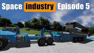 Space Engineers Industry Truck And Trailer Build For The Conveyor EP5 [upl. by Estele953]